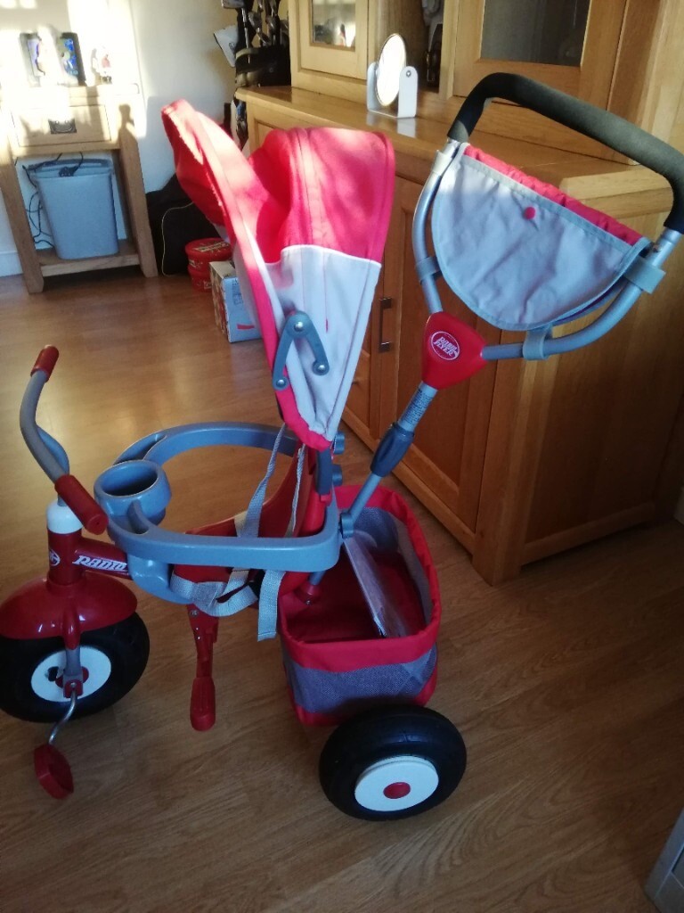 tricycle basket radio flyer